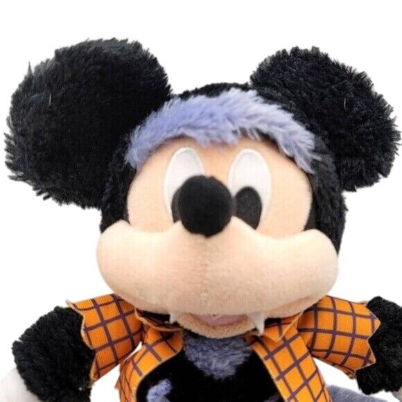 Disney Mickey Mouse Werewolf Plush Toy FangsTail Furry Costume Halloween 2019 - Picture 2 of 10
